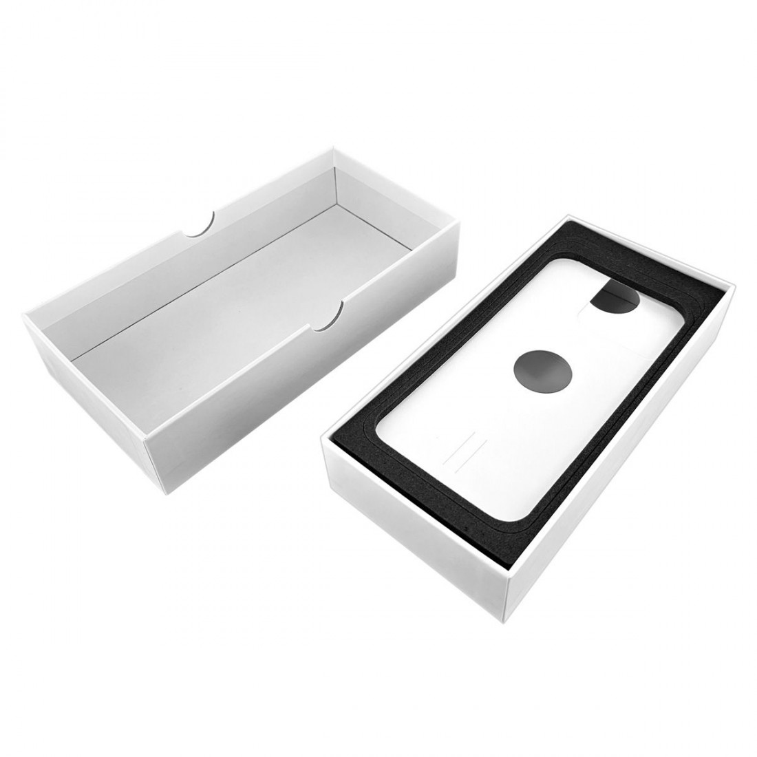 Boite en carton sans accessoire pour smartphone toute taille