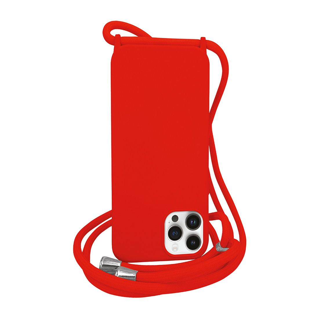 Coque premium + lacet Color lace pour iphone 15 - rouge