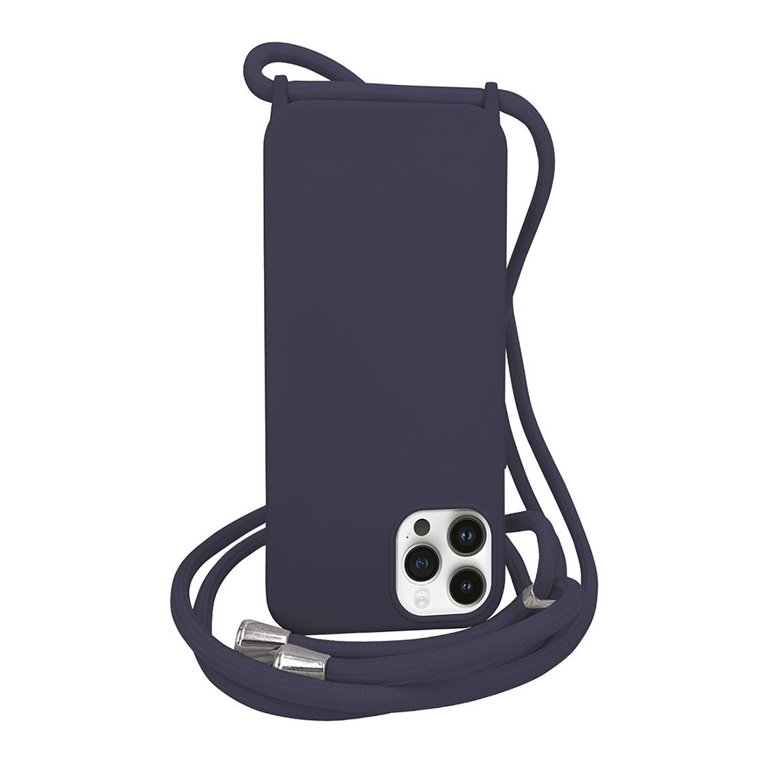 Coque premium + lacet Color lace pour iphone 15 - bleu foncée