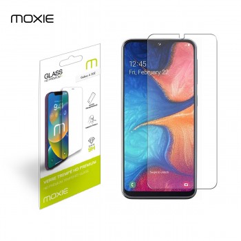 Protection d'écran Samsung Galaxy A20e en Verre Trempé, Moxie [HD Premium+] Film en Verre Trempé pour Samsung Galaxy A20E - Tran