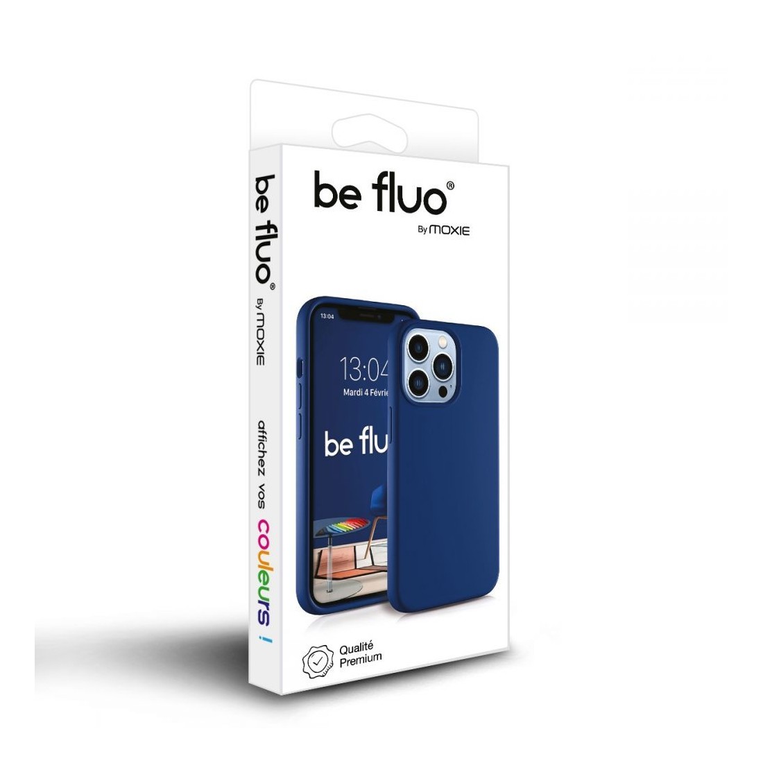 Moxie Coque silicone iPhone 12 mini 5.4" [BeFluo] - Intérieur Microfibre, Coque Anti-chocs et Anti-rayures pour iPhone 12 Mini 5
