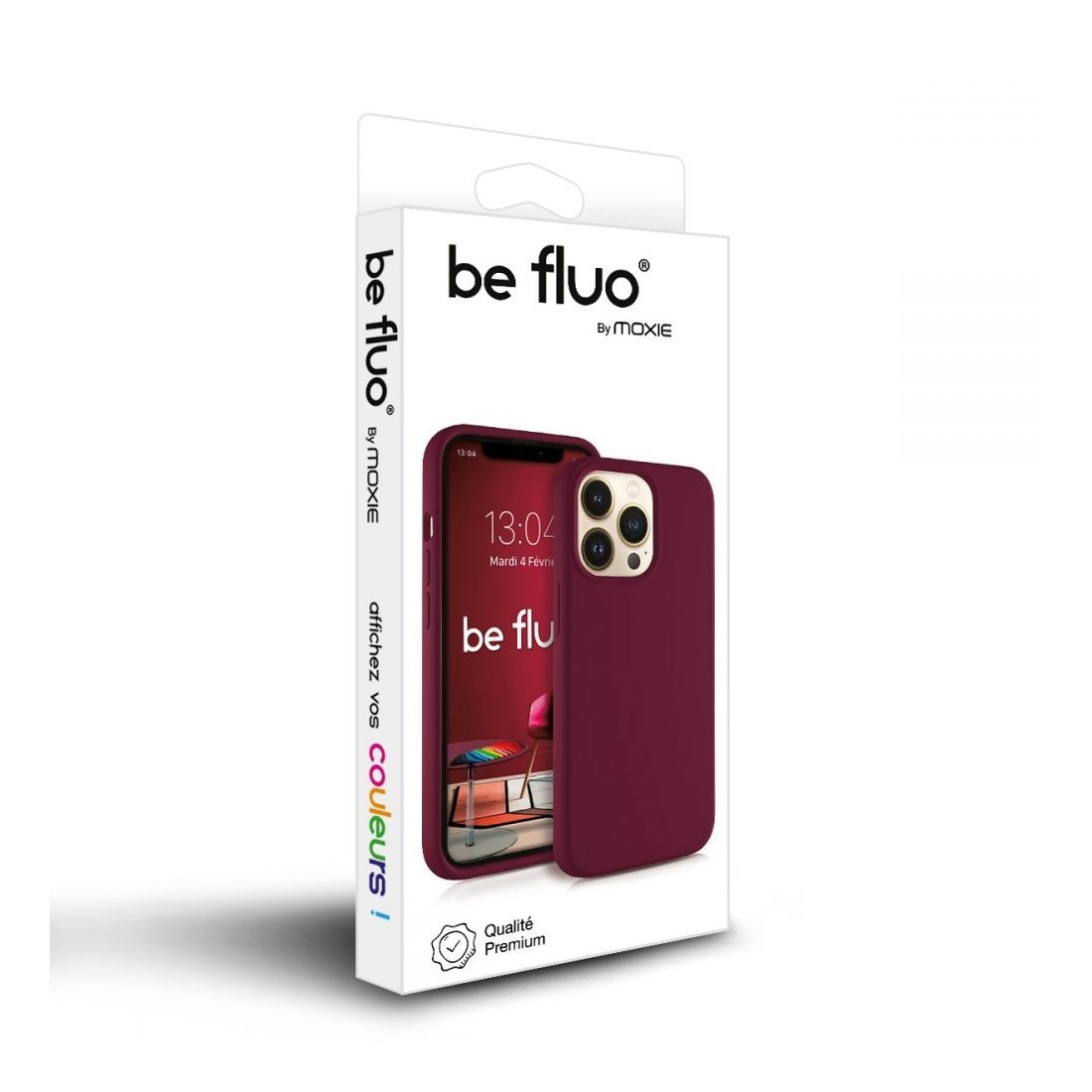 Moxie Coque iPhone 12/12 Pro [BeFluo] Coque Silicone Fine et Légère pour iPhone 12/12 Pro, Intérieur Microfibre, Coque Anti-choc