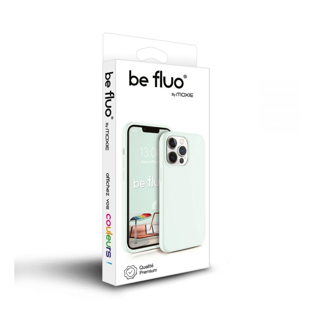 Moxie Coque iPhone 12/12 Pro [BeFluo] Coque Silicone Fine et Légère pour iPhone 12/12 Pro, Intérieur Microfibre, Coque Anti-choc