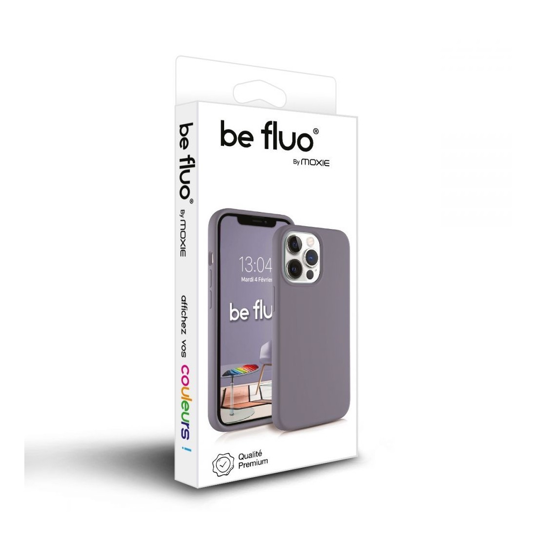 Moxie Coque iPhone 12/12 Pro [BeFluo] Coque Silicone Fine et Légère pour iPhone 12/12 Pro, Intérieur Microfibre, Coque Anti-choc