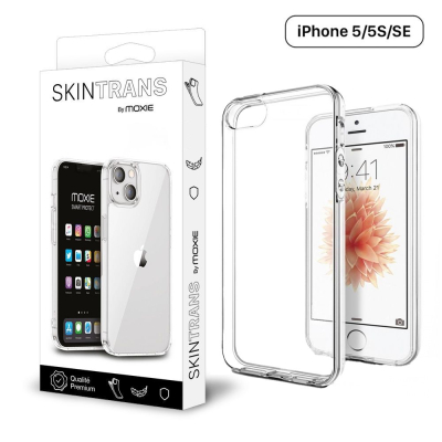 Moxie Coque iPhone SE / iPhone 5S / iPhone 5 [Skintrans] Coque en TPU Souple Transparente Ultra Fine en Silicone, Anti-traces, A