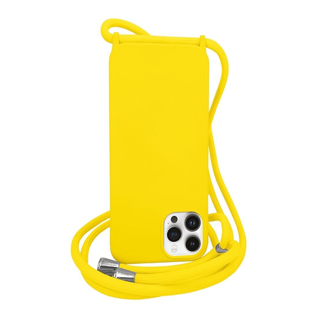 Coque premium + lacet Color lace pour iphone 15 Pro - jaune