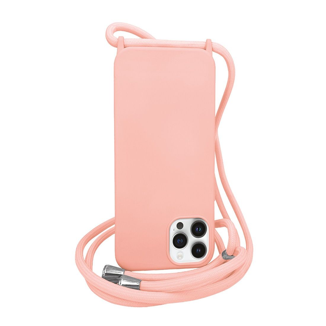Coque premium + lacet Color lace pour iphone 15 Pro - rose clair