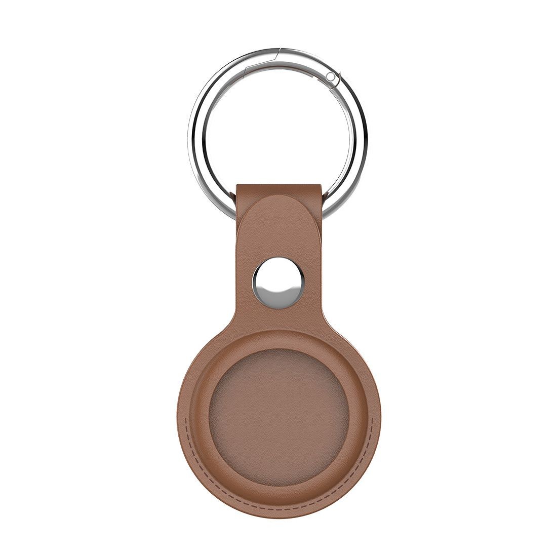 Porte clef en simili cuir Airtag - NR9223 -Marron