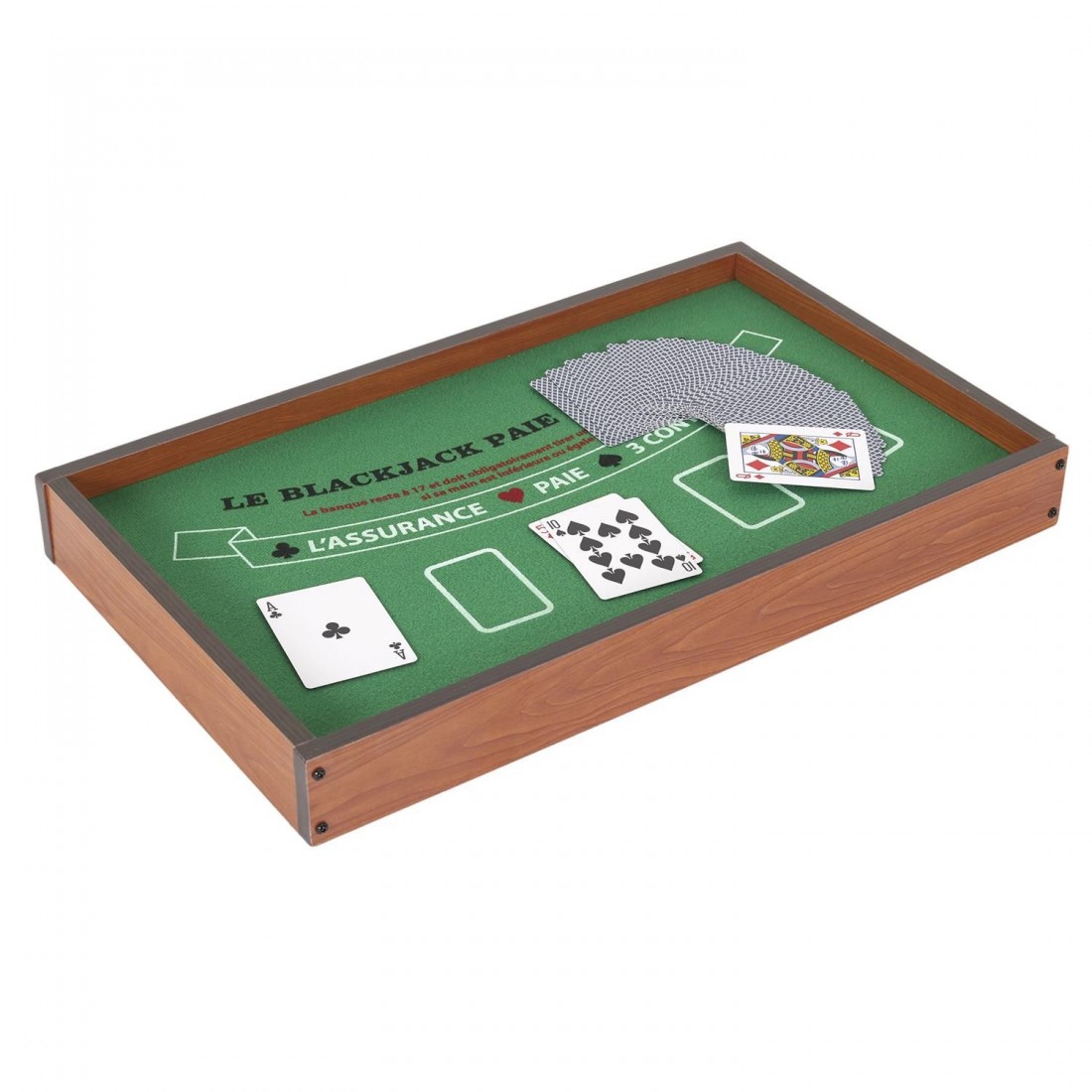Mini jeu de casino 2 en 1 black Jack et roulette