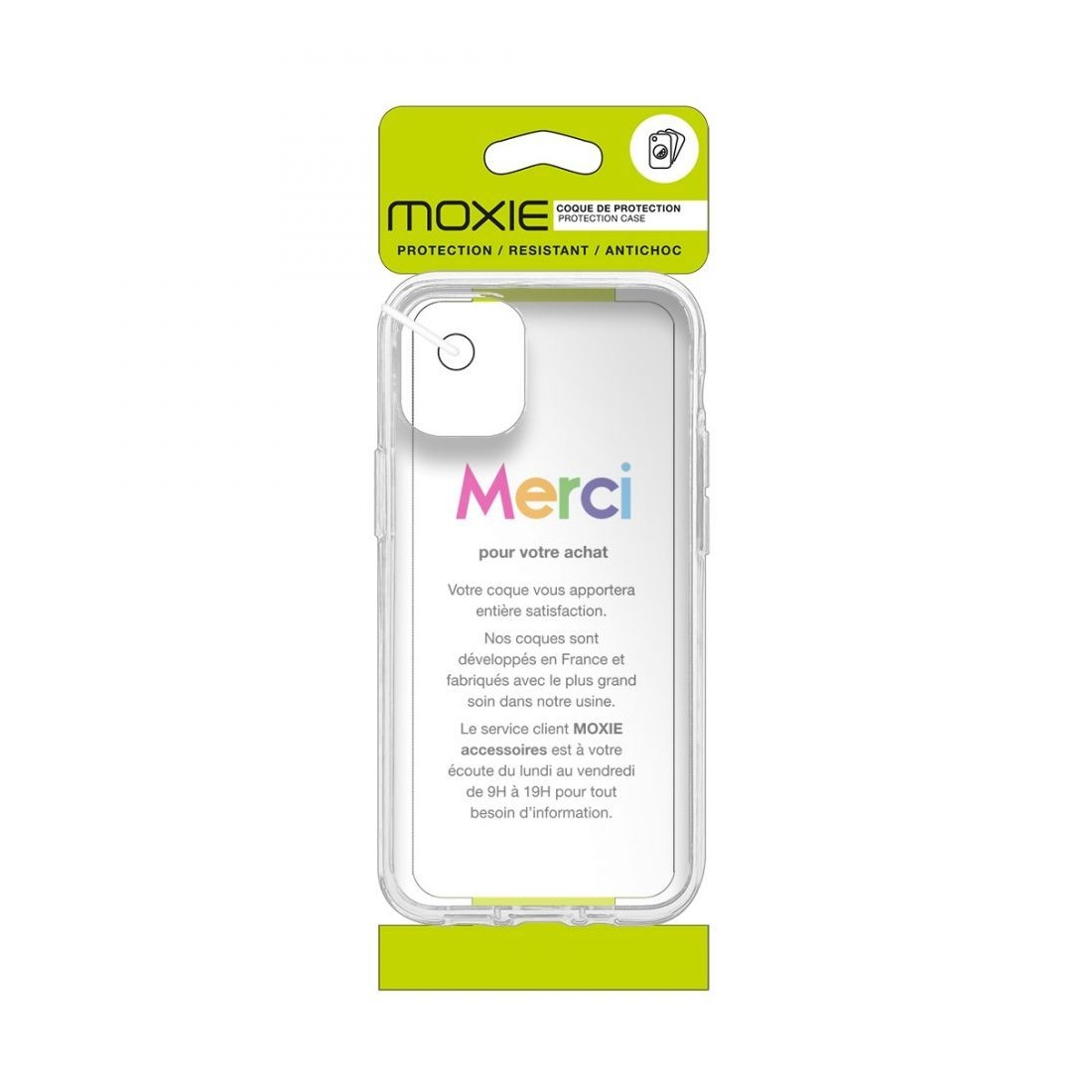 Coque renforcée Moxie transparente en TPU et Acrylique pour Galaxy A15