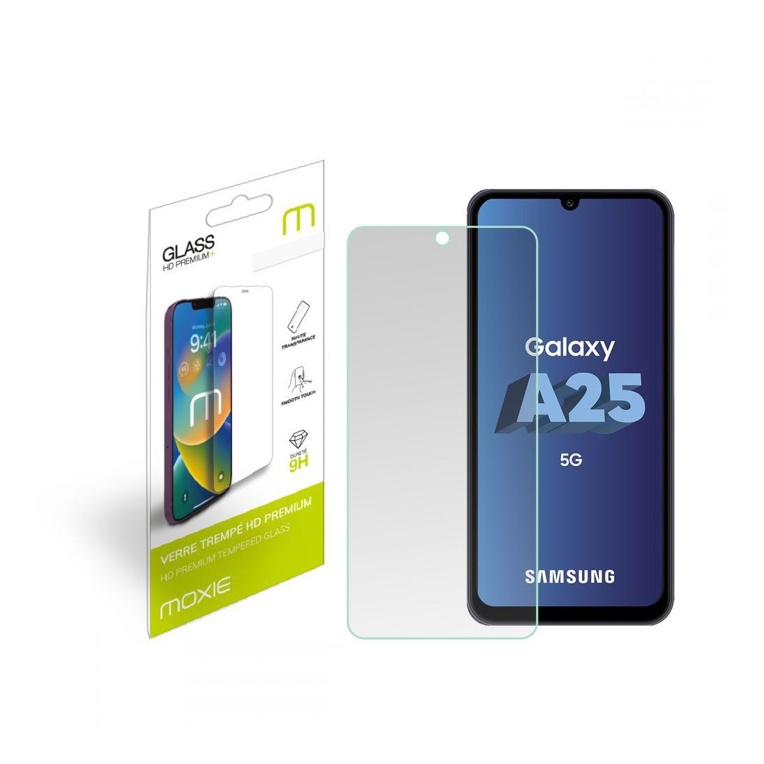 Pack 1 Housse TPU transparente + 1 verre trempé 2.5D Samsung Galaxy A25
