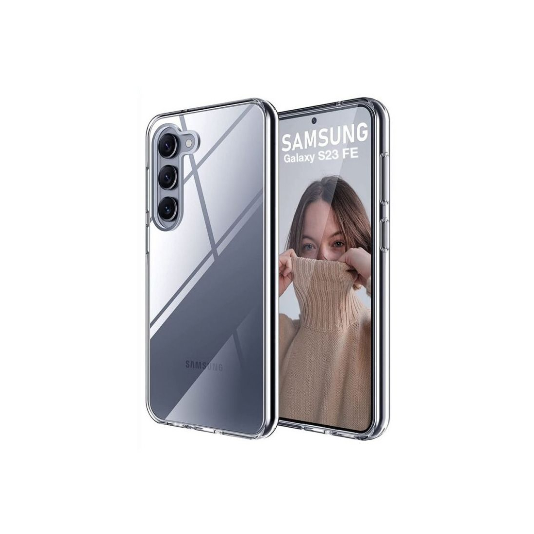 Pack 1 Housse TPU transparente + 1 verre trempé 2.5D Samsung Galaxy S23 FE