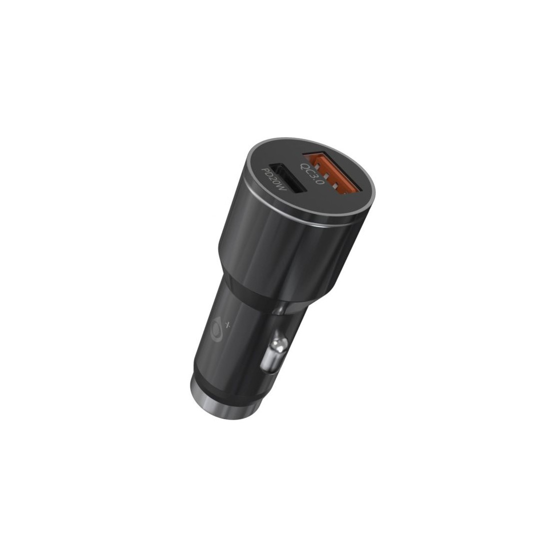Chargeur voiture 1 Port USB-A - 1 Port Type-C 20W NA0415 - Noir