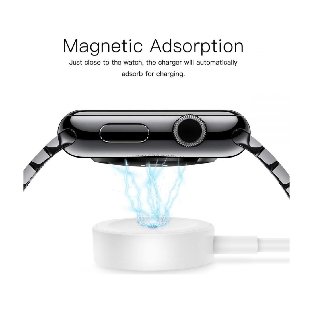 Chargeur à induction magnétique pour Apple Watch 5W - Blanc - En vrac