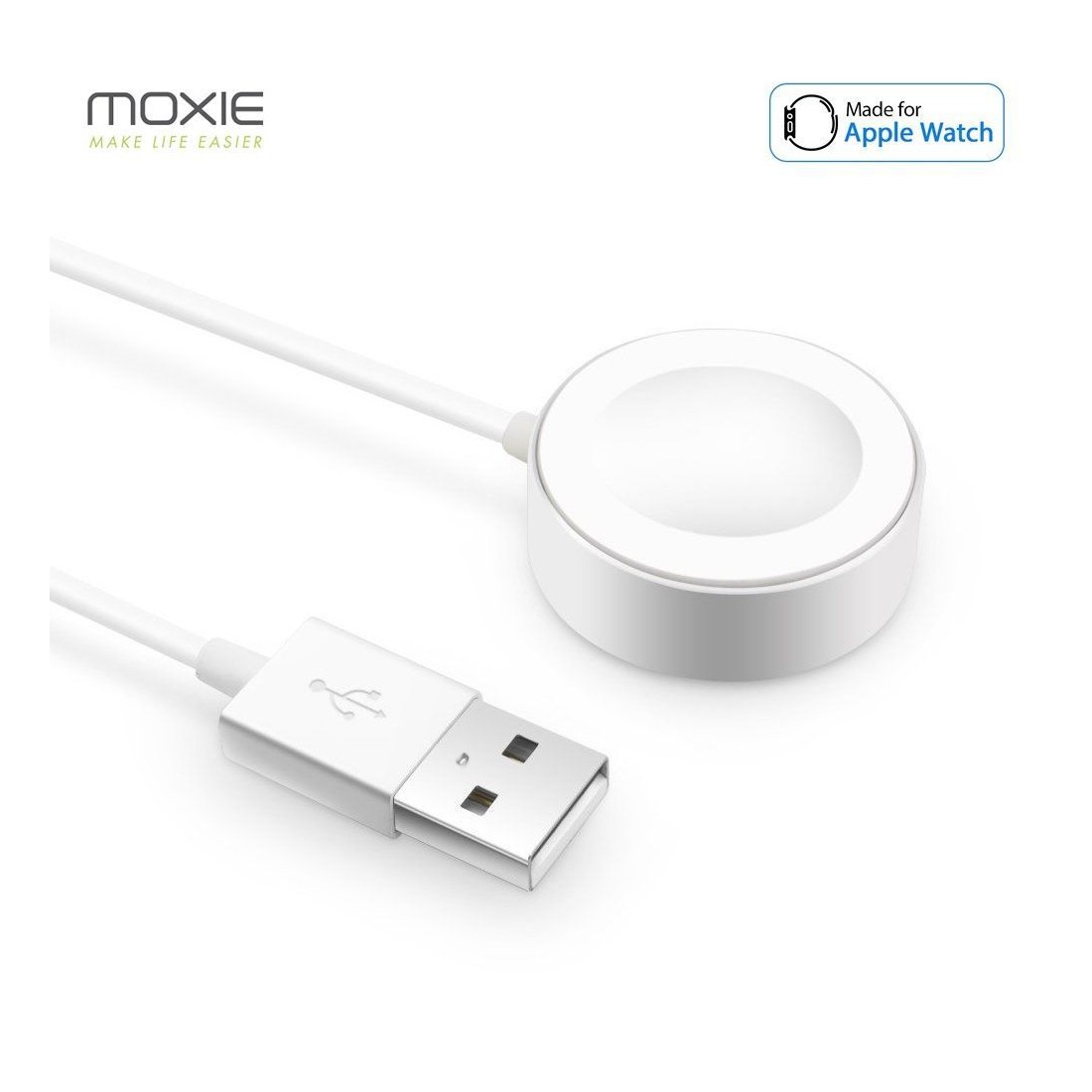 Chargeur pour Apple Watch couleur blanche 5W - Sous packaging