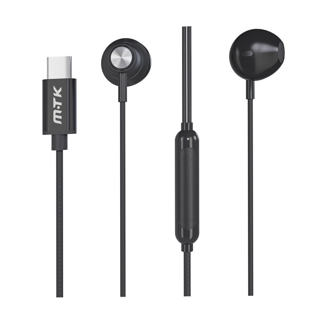 kit pieton intra auriculaire Type-C TC3244 pour les nouveaux iPhone - Noir