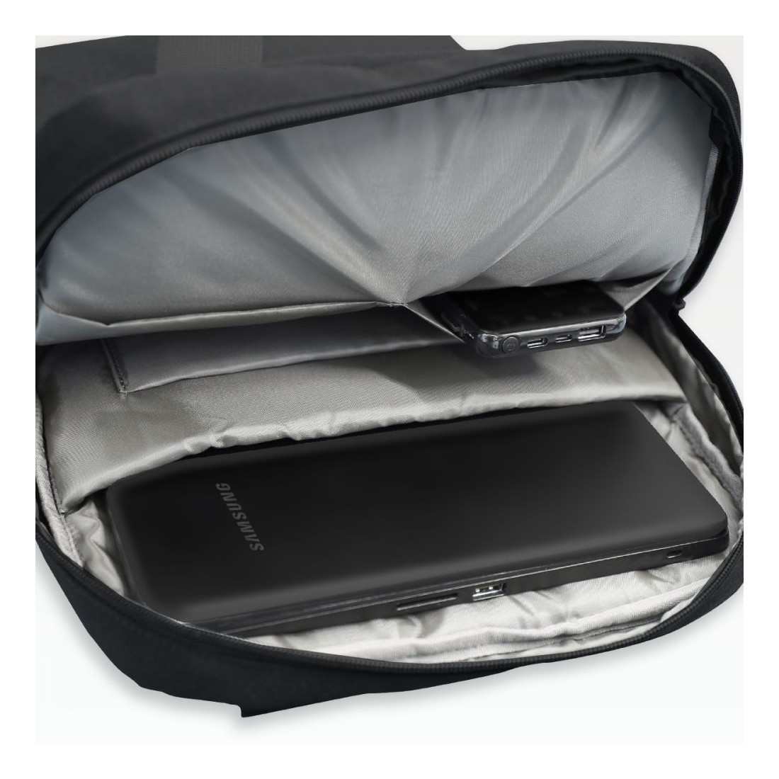 Sac a dos pour Ordinateur jusqu'a 15.6" avec Anses Renforcées - Noir