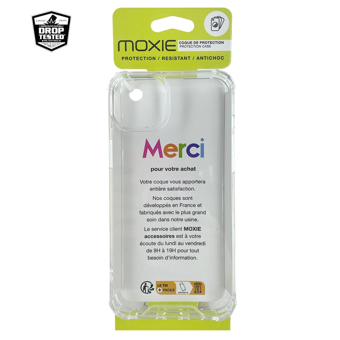 Coque Moxie TPU / PC Antichoc avec coins renforcés pour iPhone 14 Pro Max