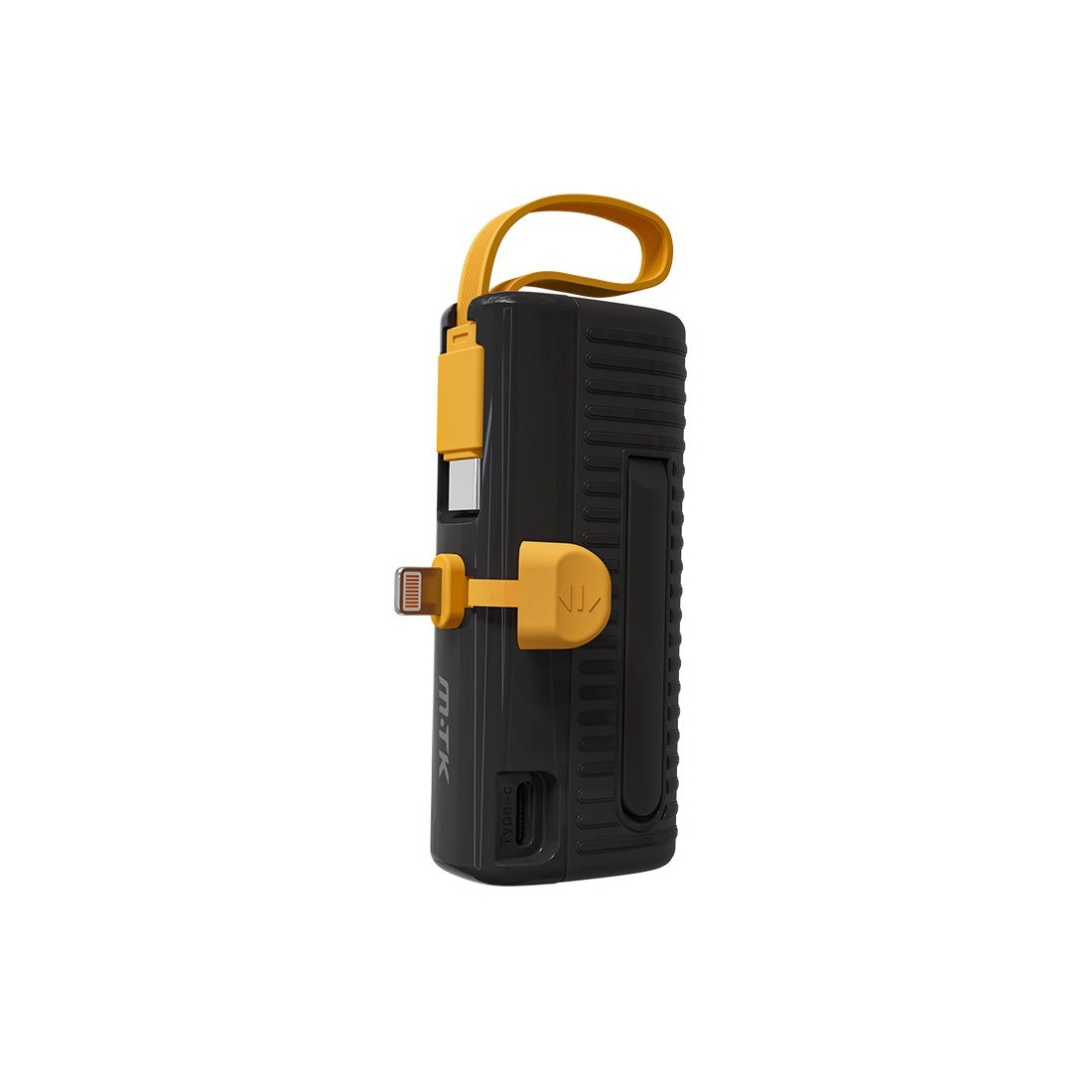 Batterie de secours 5000 mAh TD2135 2 connectiques Type-C et lightning - Noir