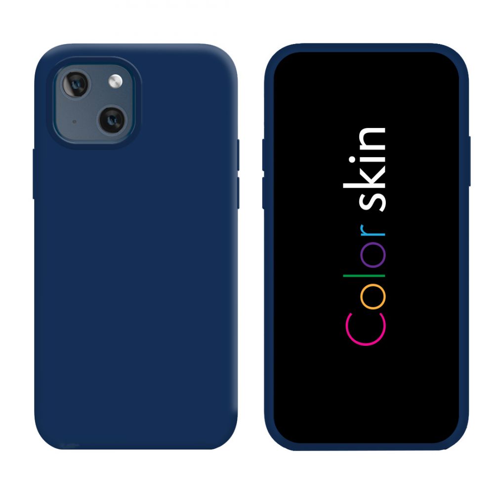 Coque premium Color Skin pour  iphone 13 Pro couleur Bleu fonçé