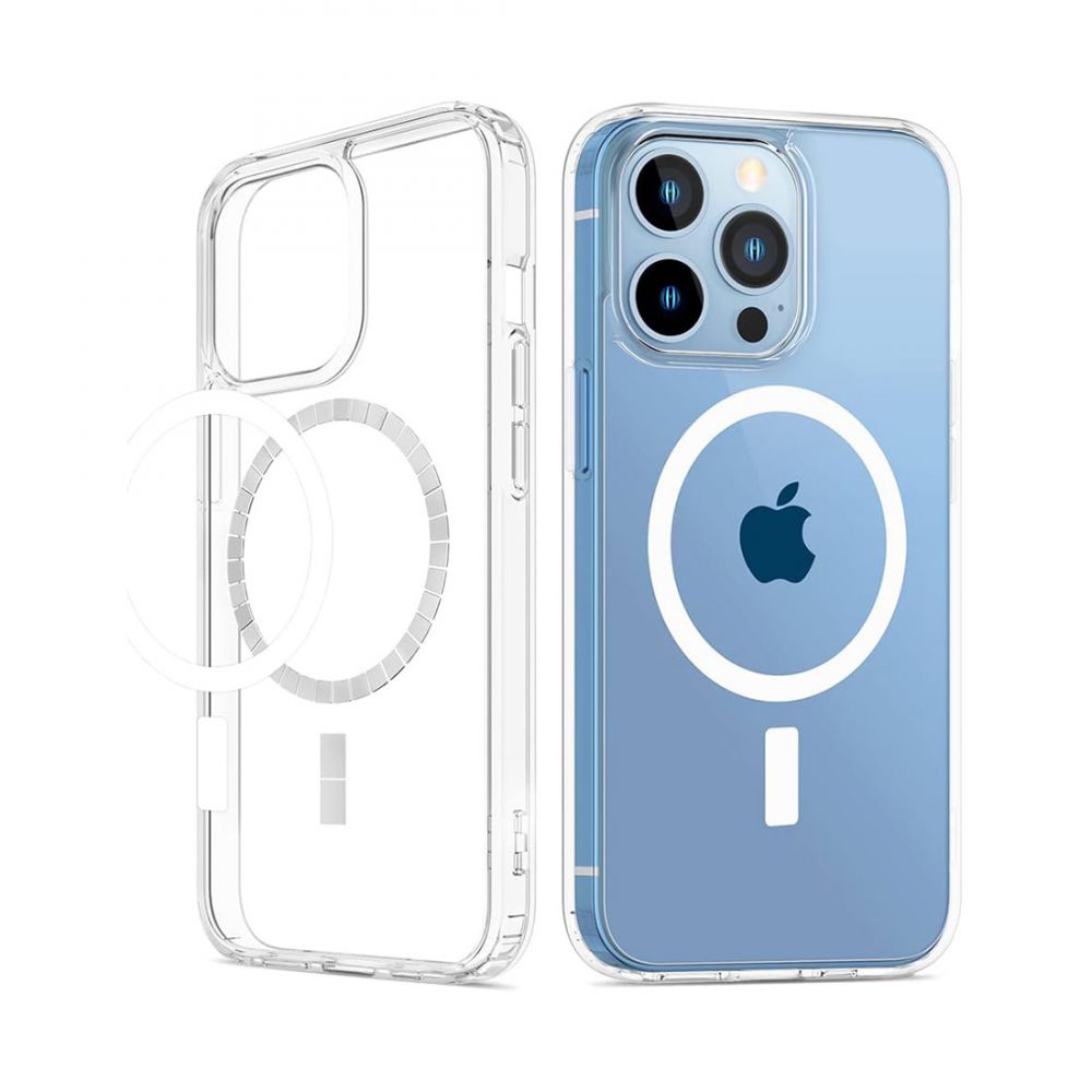 Coque transparente renforcée compatible Magsafe pour iPhone 16 Pro