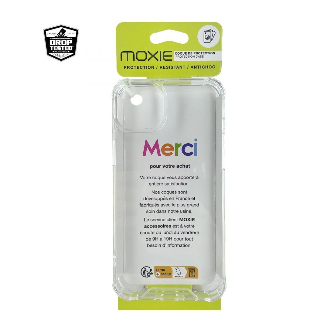 Coque Moxie TPU / PC Antichoc avec coins renforcés pour iPhone 15 Pro