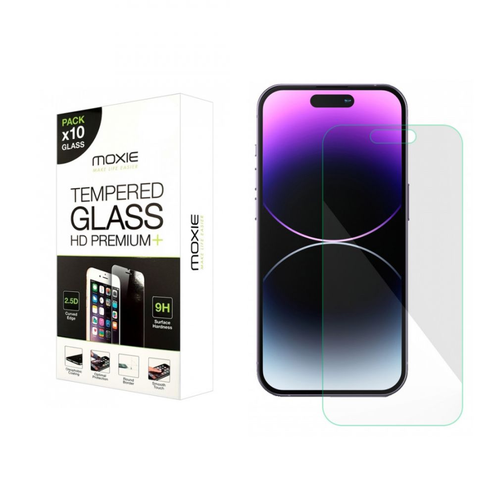 Pack x10 Protection d'écran en verre trempé iPhone 16