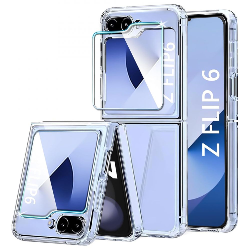 Coque renforcée Moxie transparente en TPU et Polycarbonate pour Samsung Z Flip 6