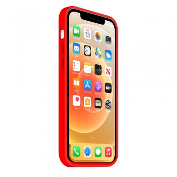 Coque Silicone Moxie BeFluo Fine et Légère pour iPhone 16, Intérieur Microfibre - Rouge