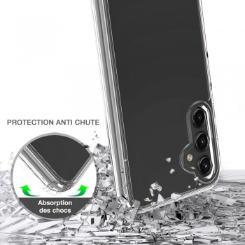 Coque renforcée Moxie transparente en TPU et Polycarbonate pour Galaxy A16