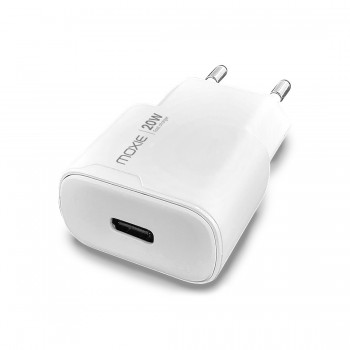 Chargeur Secteur entrée type-C Power delivery 20W + cable Type-C vers lightning 1M - sous packaging