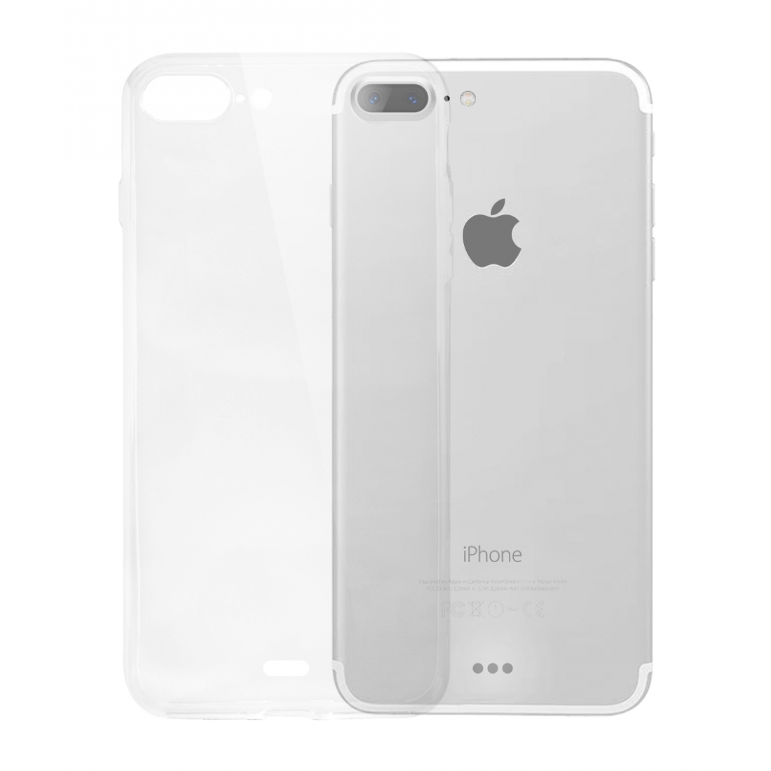 Pack FullProtect Moxie 1 coque TPU transparente + 1 Glass 2.5D pour iPhone 8 Plus et iPhone 7 Plus