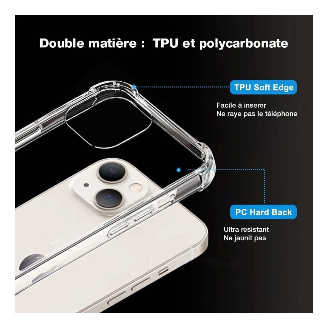Coque Moxie TPU / PC Antichoc avec coins renforcés pour Samsung Galaxy S25 Ultra