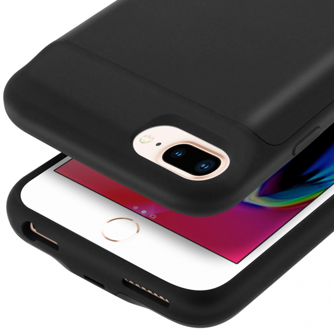 Usams Coque Batterie pour iPhone 6/7/8 Plus - US-CD106 - 4000mAh - Noir