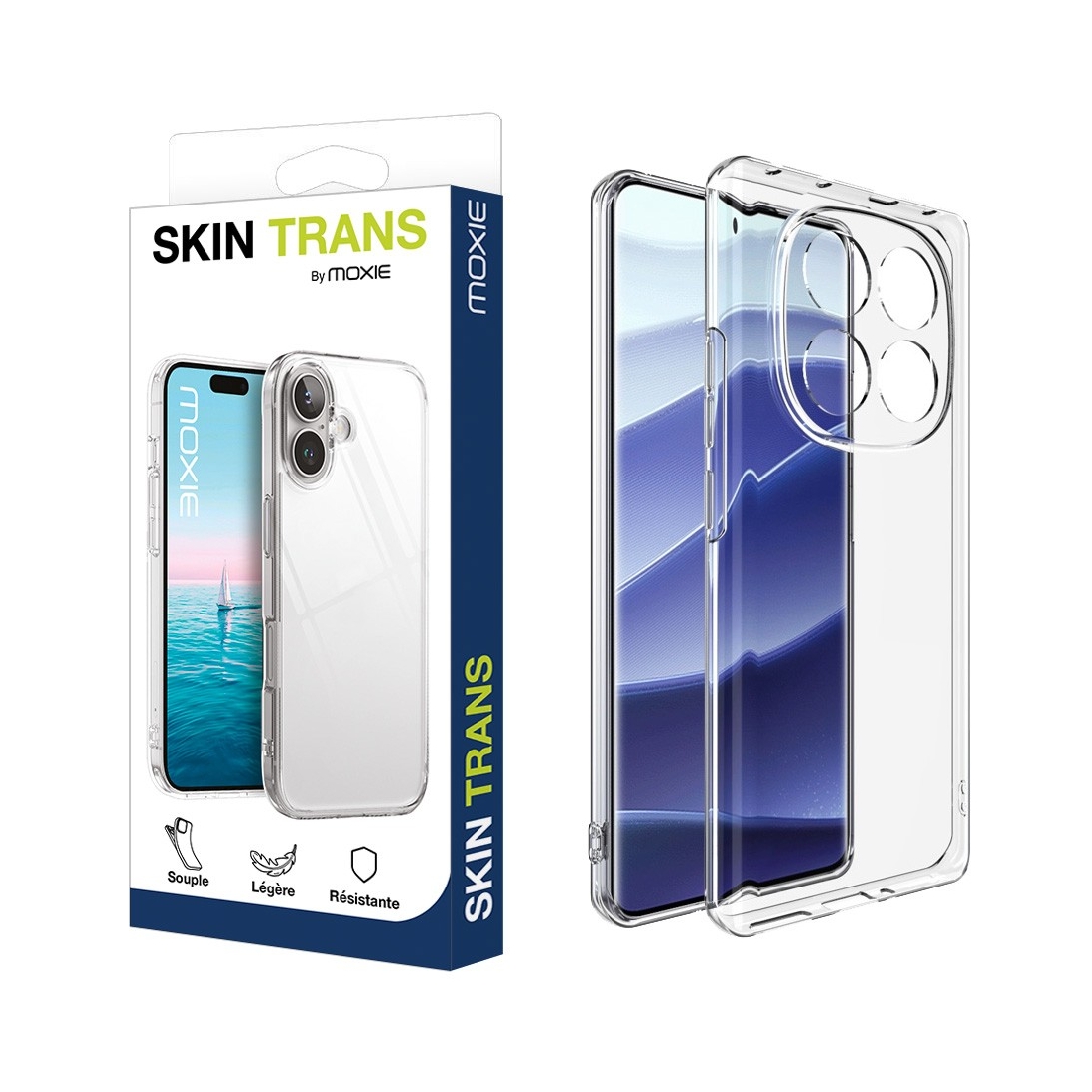 Coque ultra fine transparente en TPU pour Redmi note 14 Pro 5G