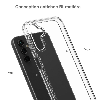 Coque renforcée Moxie transparente en TPU et Polycarbonate pour Galaxy A17/A26