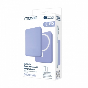 Batterie de secours compatible MagSafe 5000 mah - Lilas