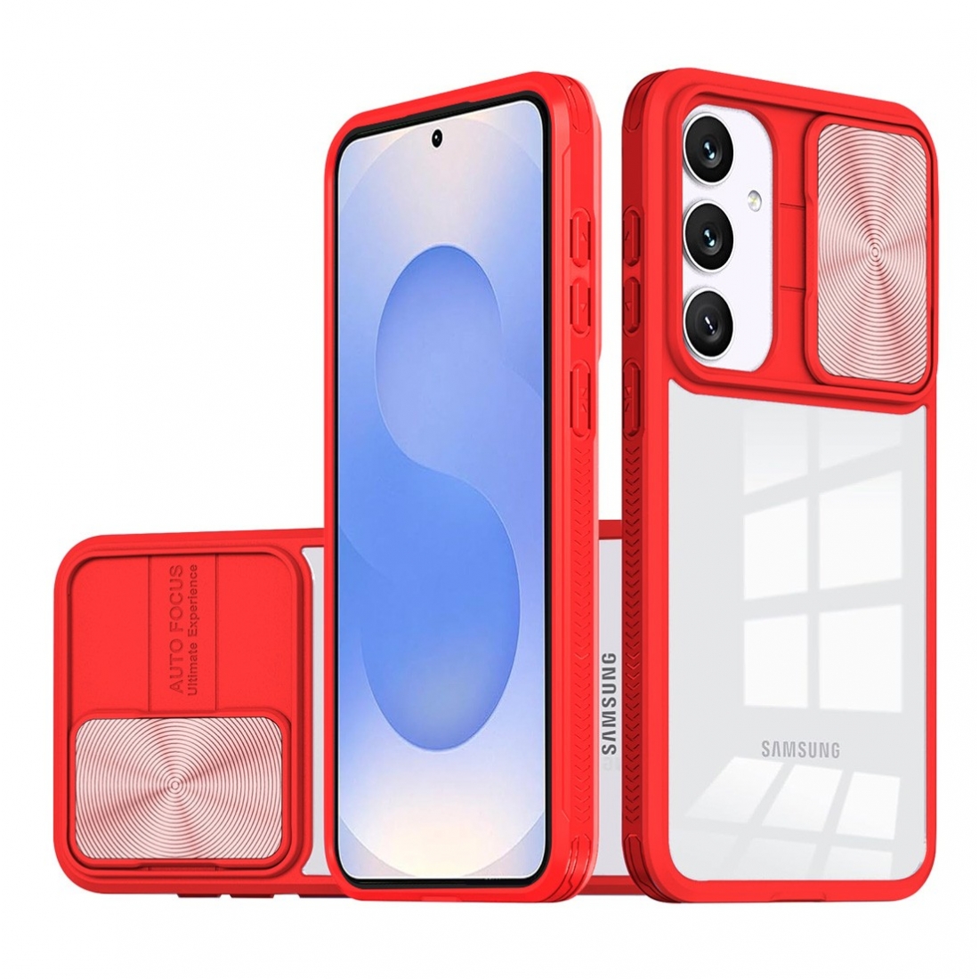 Coque de protection avec protection camera pour galaxy A17/A26 - rouge