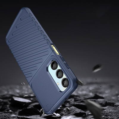 Coque de protection TPU effet texturé Galaxy A36/A56 bleu