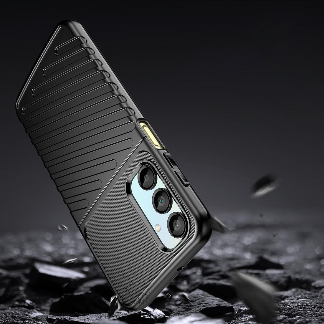 Coque de protection TPU effet texturé Galaxy A36/A56 noir