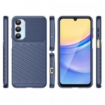 Coque de protection TPU effet texturé Galaxy A17/A26 bleu
