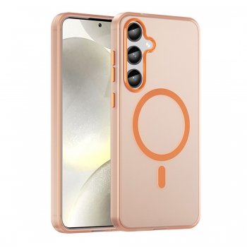 Coque de protection magnetique givré pour Galaxy A26 - Orange