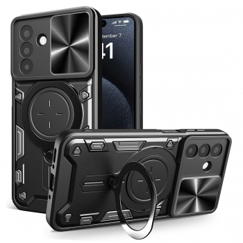 Coque de protection avec ring holder et protection camera pour galaxy A17/A26 noir