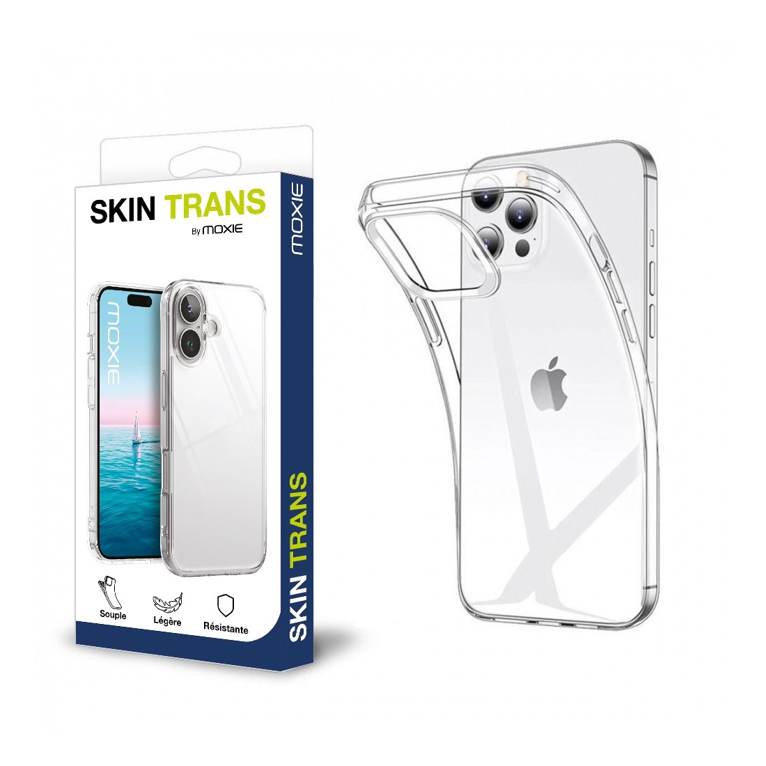 Coque ultra fine transparente en TPU pour iPhone 16 Pro Max