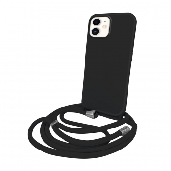 Coque premium + lacet Color lace pour iphone 12 Mini Black