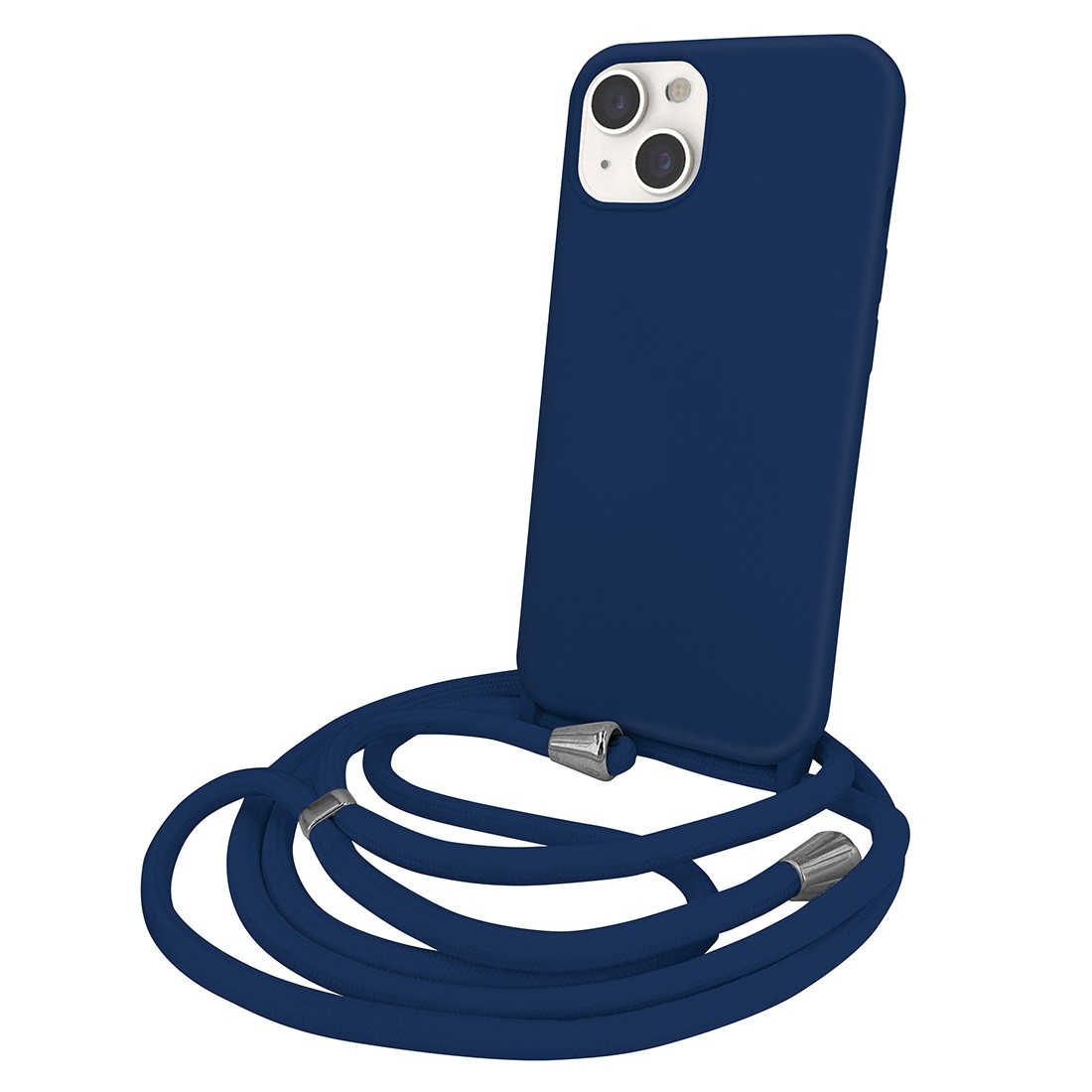 Coque premium + lacet Color lace pour iphone 13 Pro Max - Bleu marine
