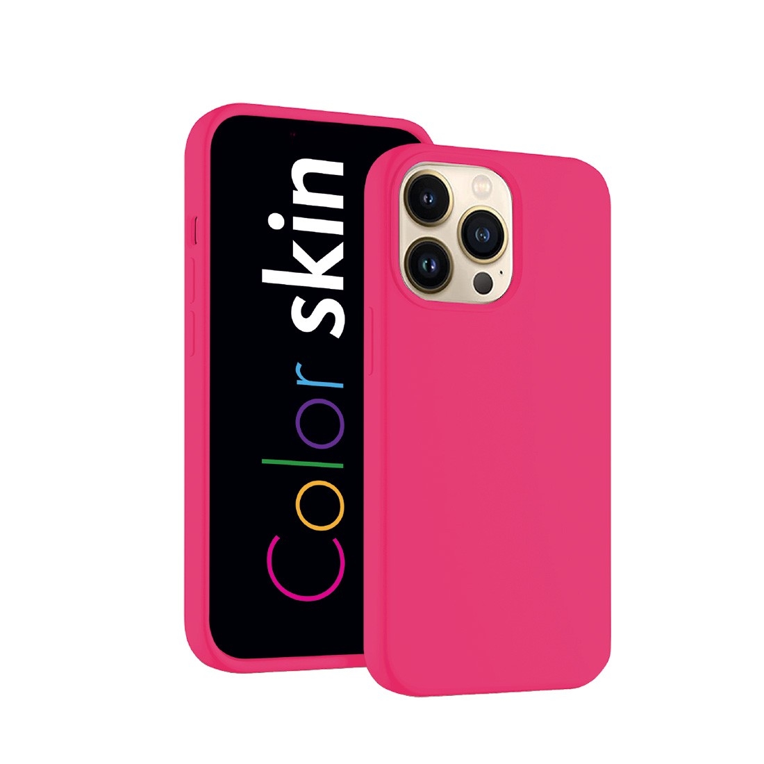 Coque premium Color Skin pour iphone 14 Pro couleur Rose