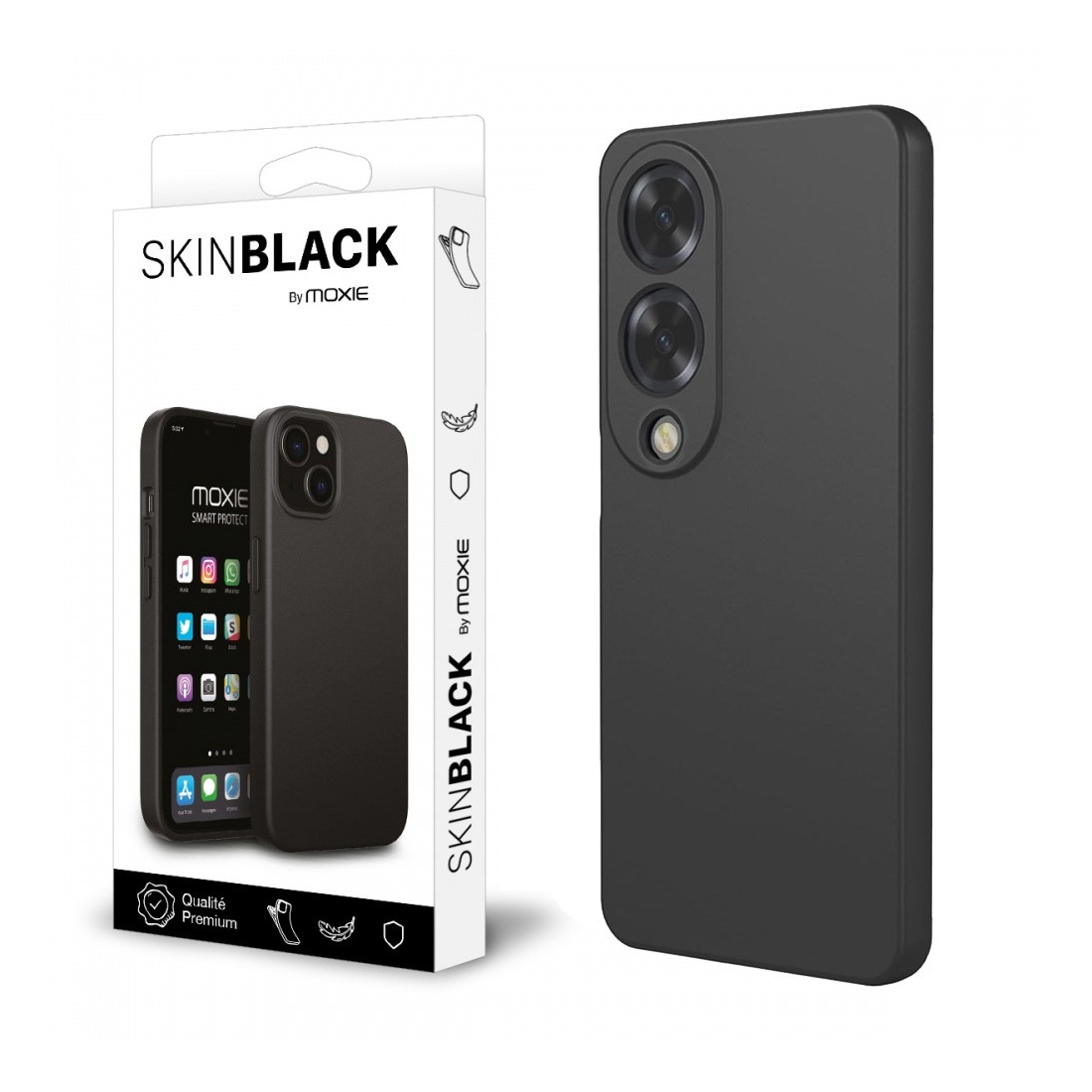 Coque de protection ultra fine noire pour Galaxy S25 Edge