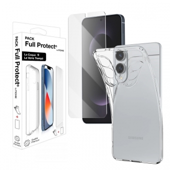 Pack 1 coque tpu transparente + 1 glass  2.5D Samsung galaxy S25 Edge
