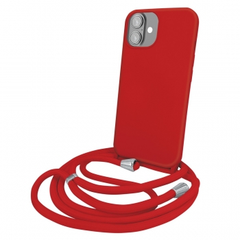 Coque premium + lacet Color lace pour iphone 16 Pro - rouge